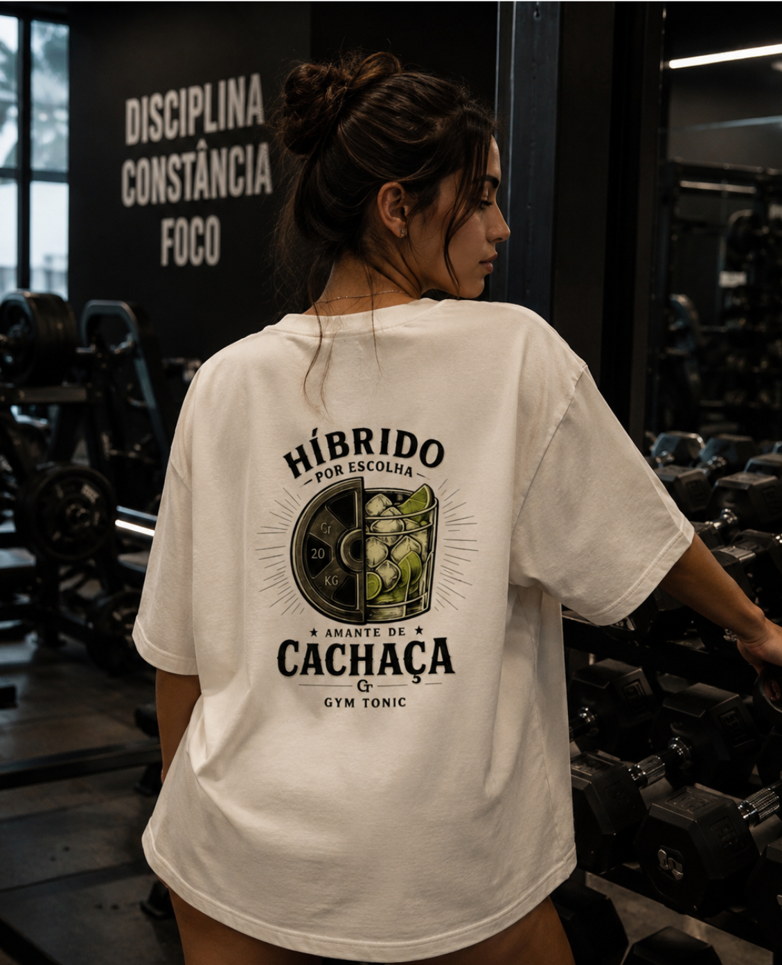 Híbrido Por Escolha & Amante de Cachaça - Oversized Premium