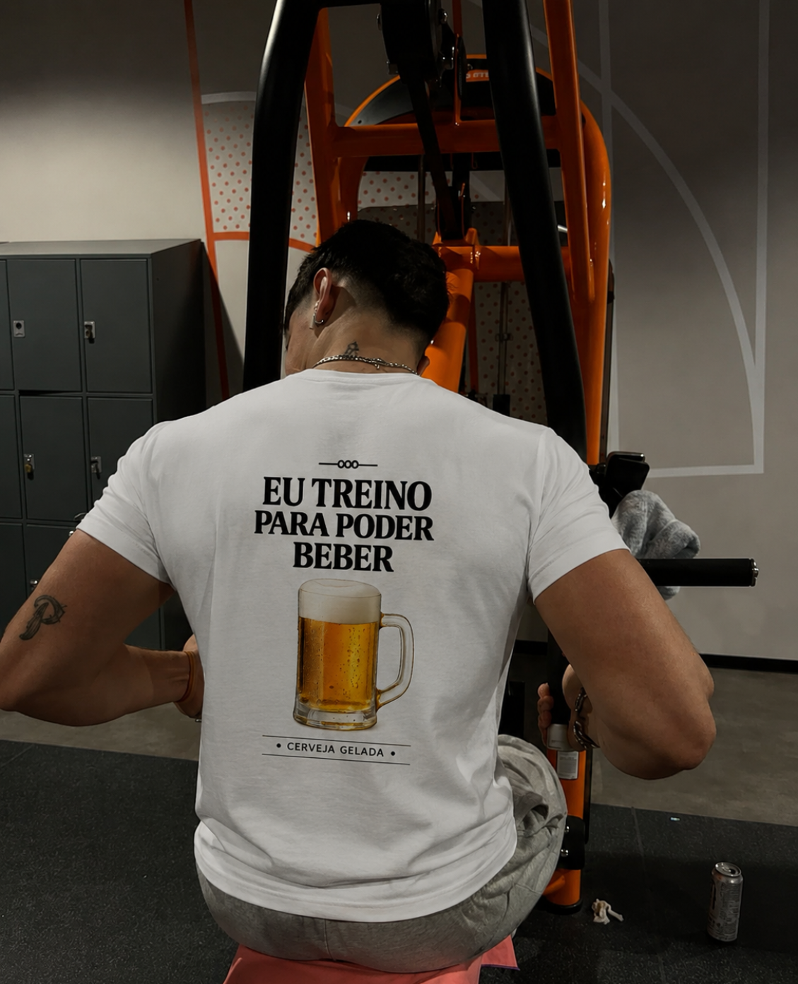 Eu Treino Pra Poder Beber (Cerveja) - Camiseta Regular