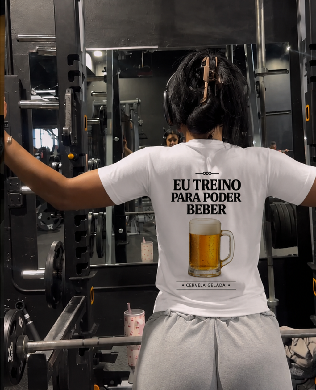 Eu Treino Pra Poder Beber (Cerveja) - Camiseta Regular