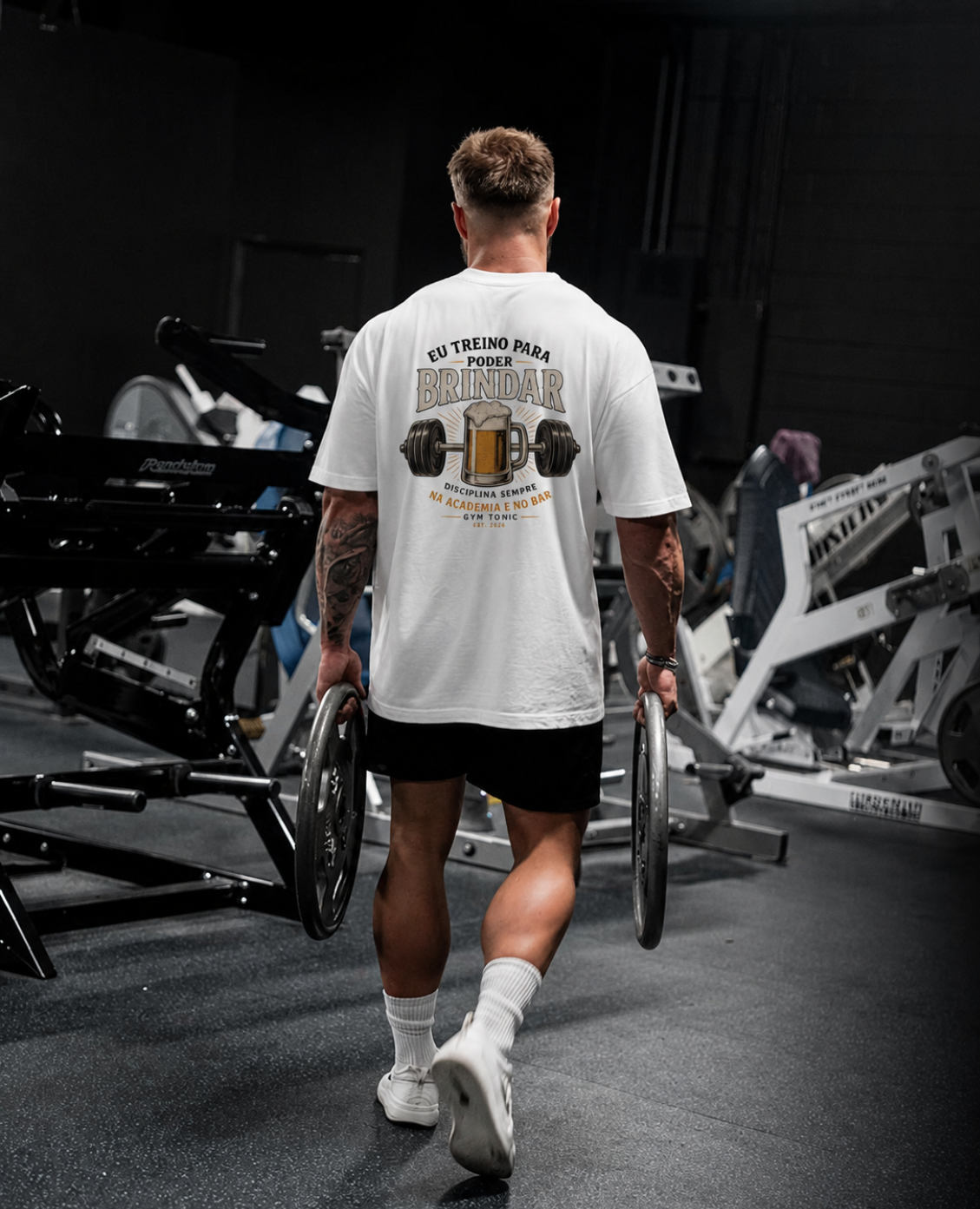 Eu Treino Para Poder Brindar - Oversized Premium