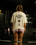Eu Treino Para Poder Beber (Vinho) - Oversized Premium