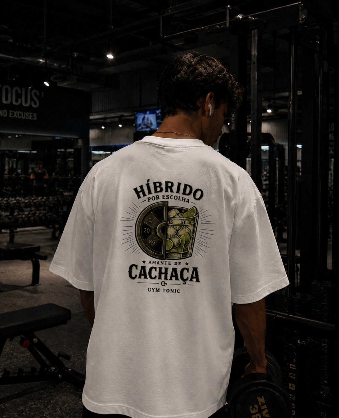Híbrido Por Escolha & Amante de Cachaça - Oversized Premium