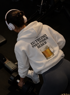Casaco Moletom Premium - Eu Treino Para Poder Beber (Cerveja)