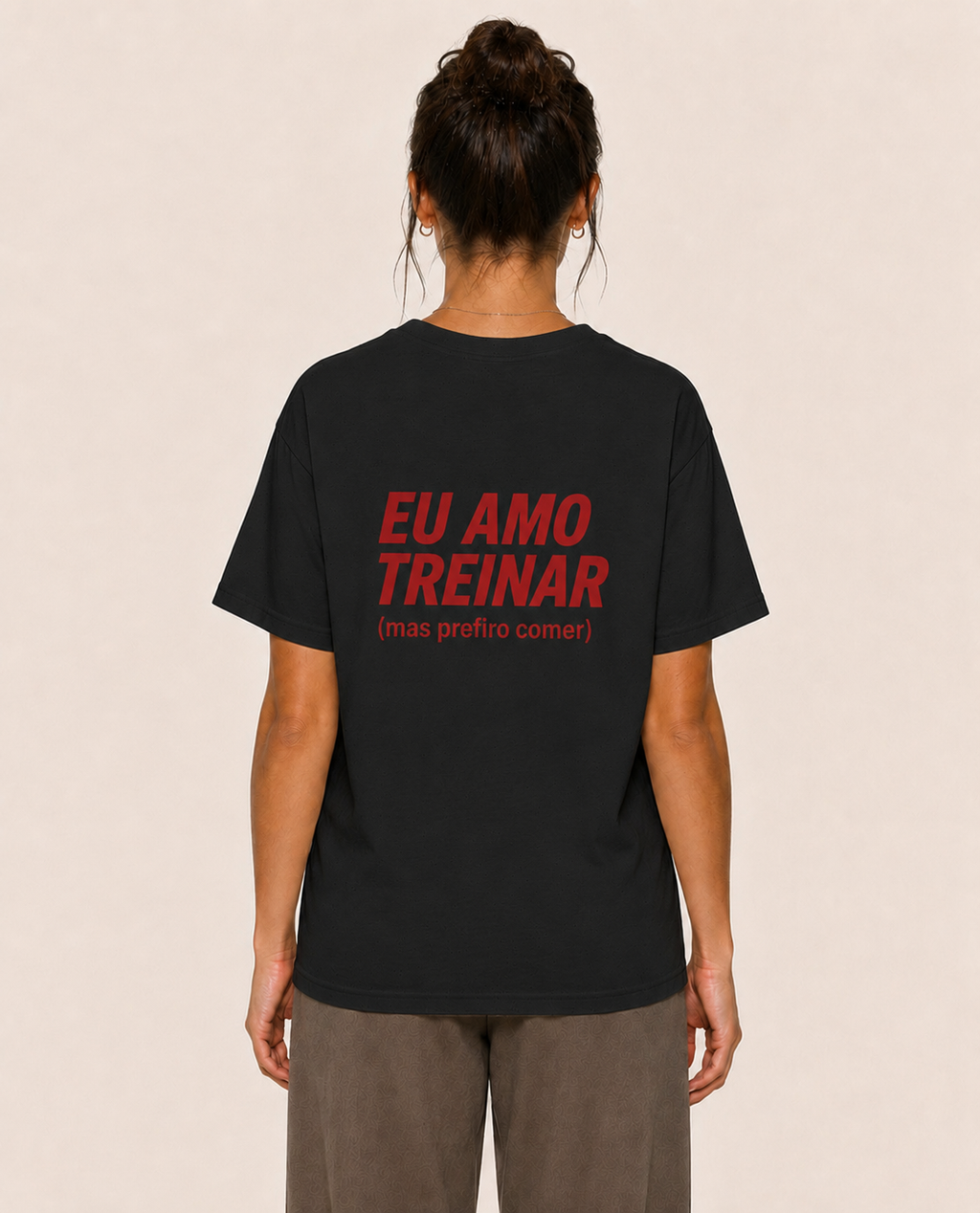 Eu Amo Treinar (mas prefiro comer) - Oversized Premium