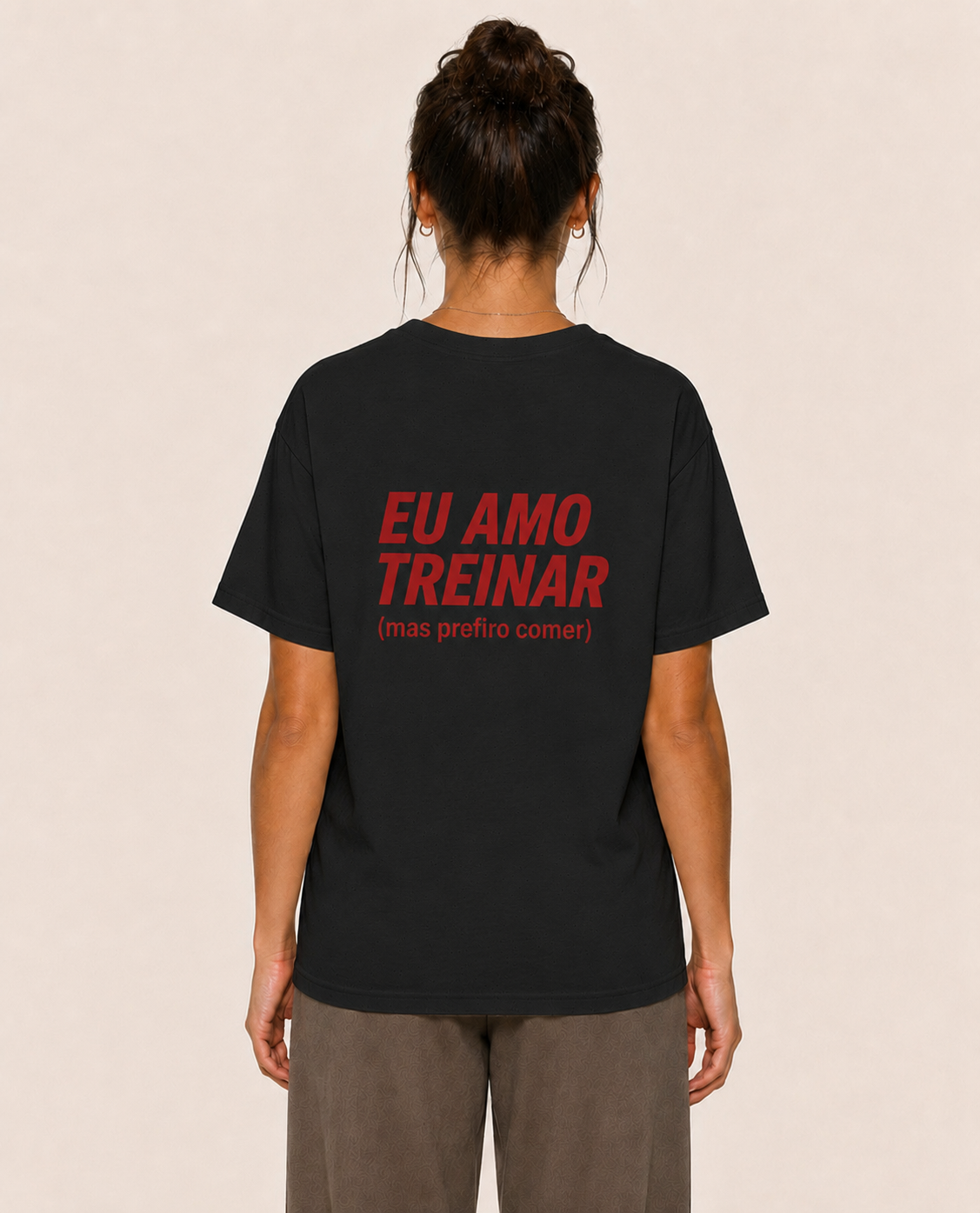 Eu Amo Treinar (mas prefiro comer) - Oversized Premium