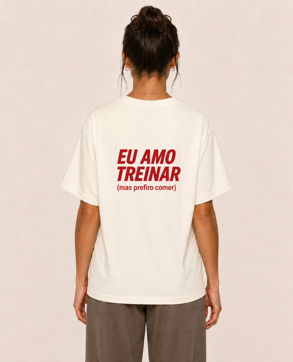 Eu Amo Treinar (mas prefiro comer) - Oversized Premium