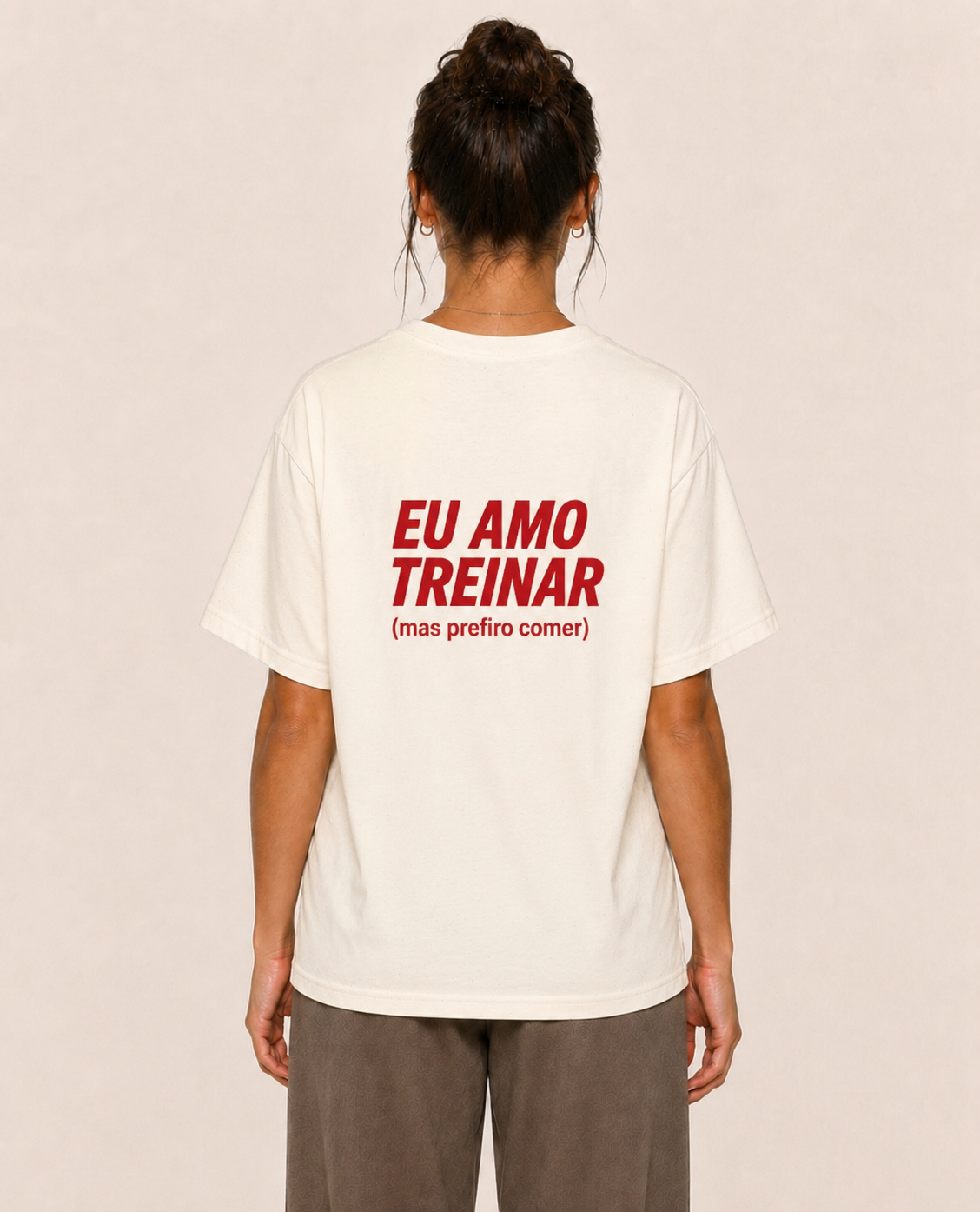 Eu Amo Treinar (mas prefiro comer) - Oversized Premium