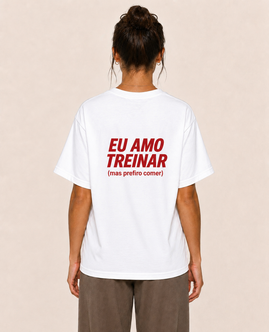 Eu Amo Treinar (mas prefiro comer) - Oversized Premium