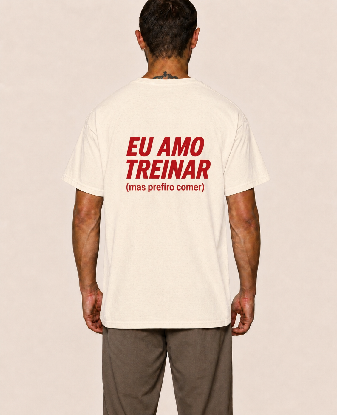 Eu Amo Treinar (mas prefiro comer) - Oversized Premium