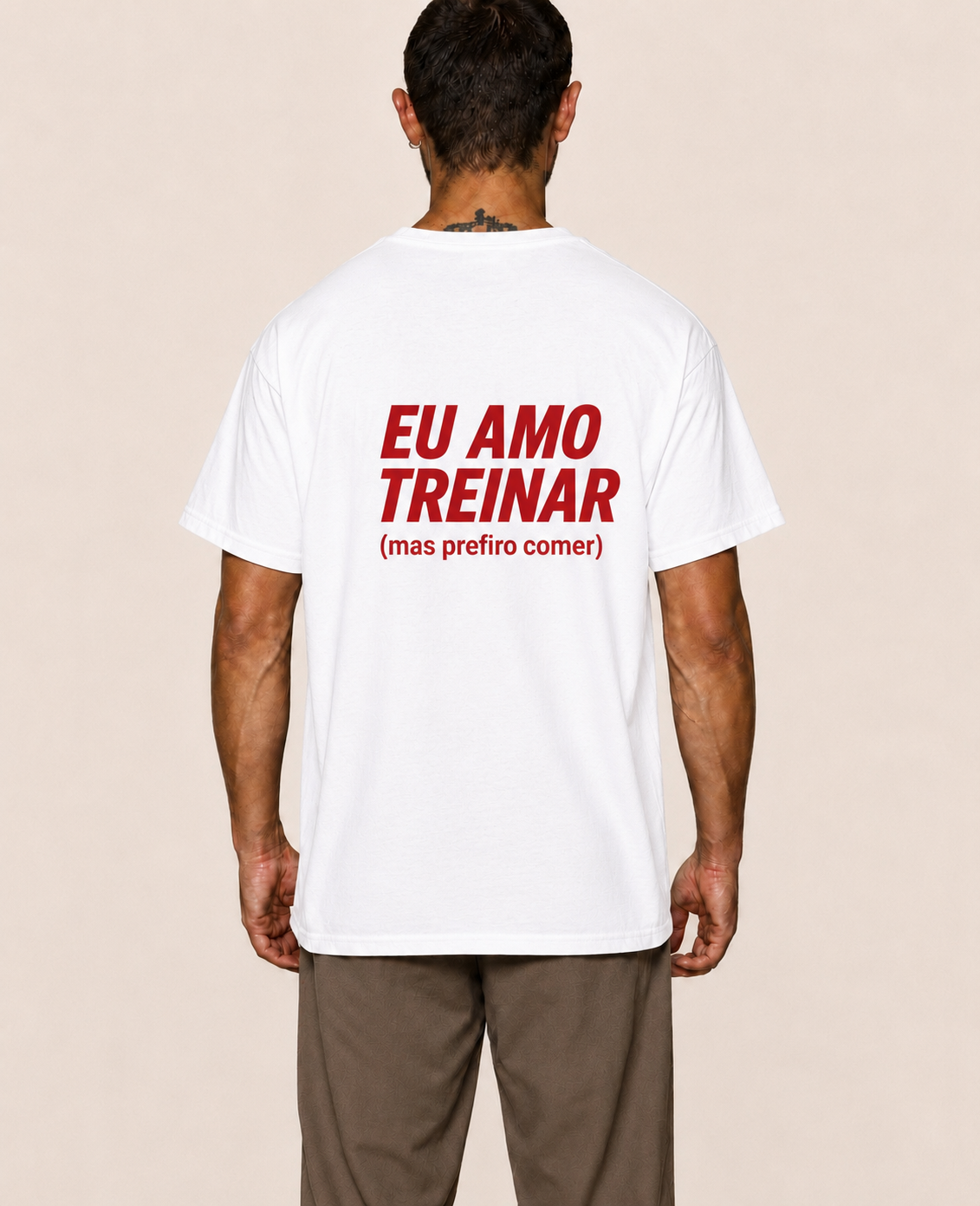 Eu Amo Treinar (mas prefiro comer) - Oversized Premium