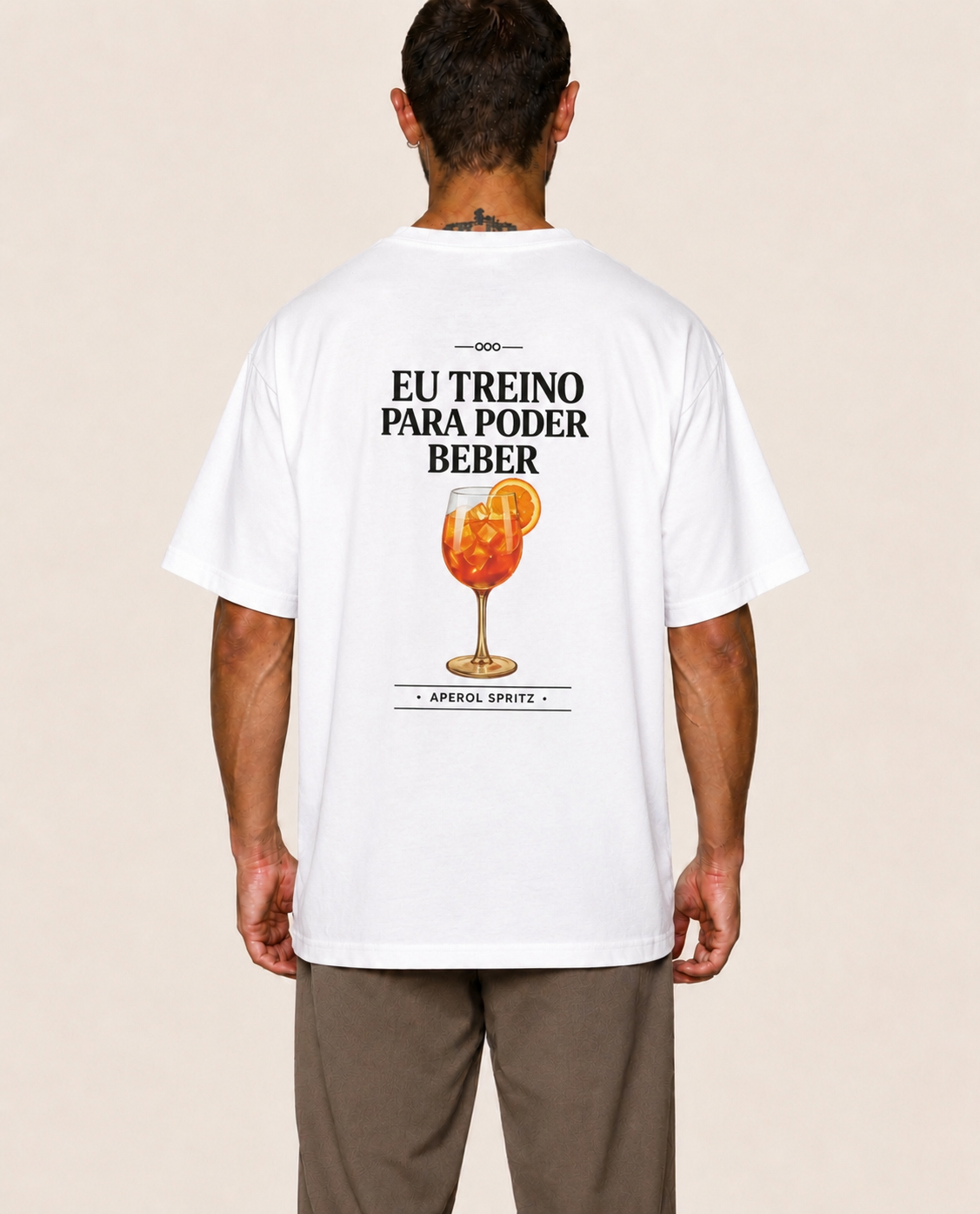 Eu Treino Para Poder Beber (Aperol) - Oversized Premium