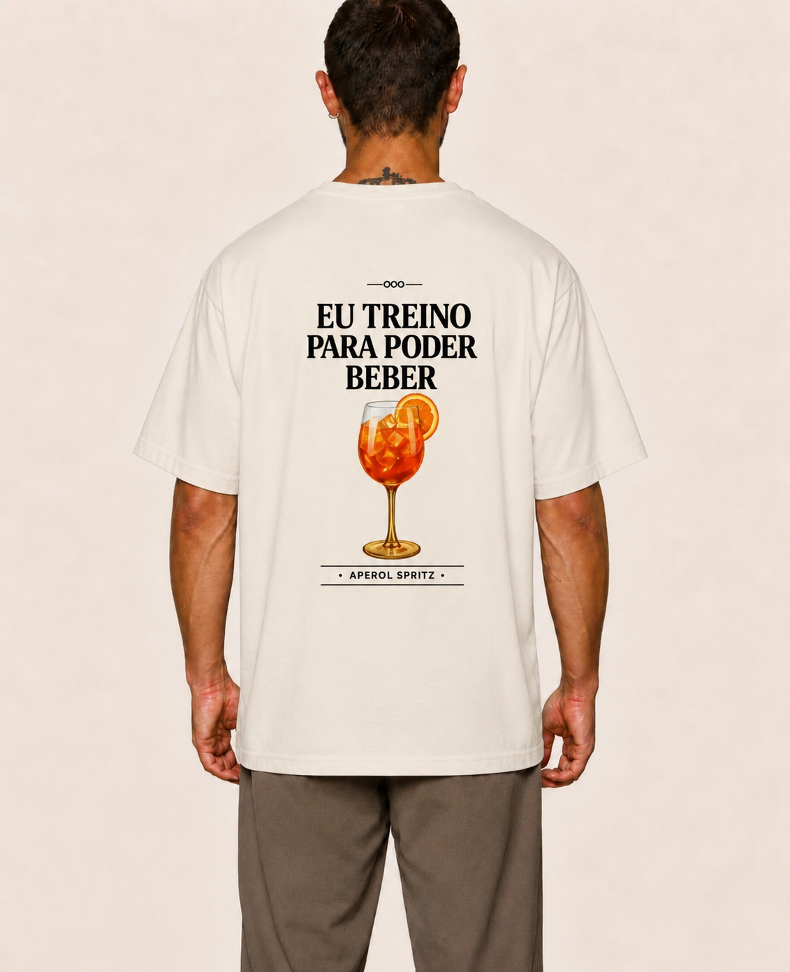 Eu Treino Para Poder Beber (Aperol) - Oversized Premium