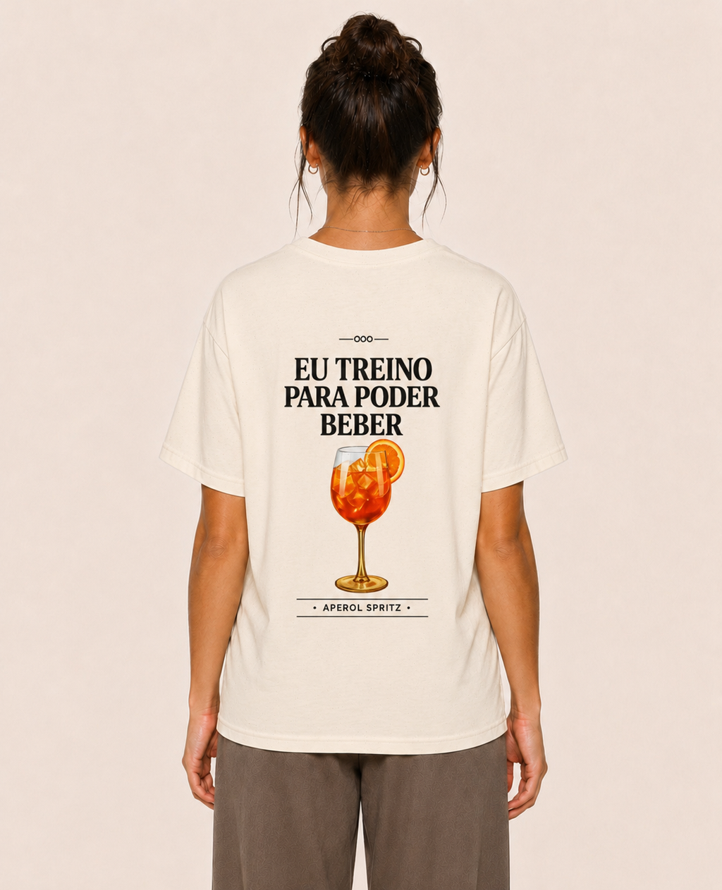 Eu Treino Para Poder Beber (Aperol) - Oversized Premium