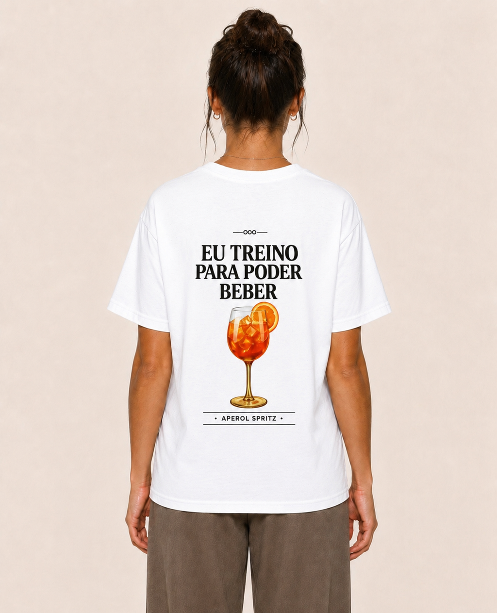 Eu Treino Para Poder Beber (Aperol) - Oversized Premium