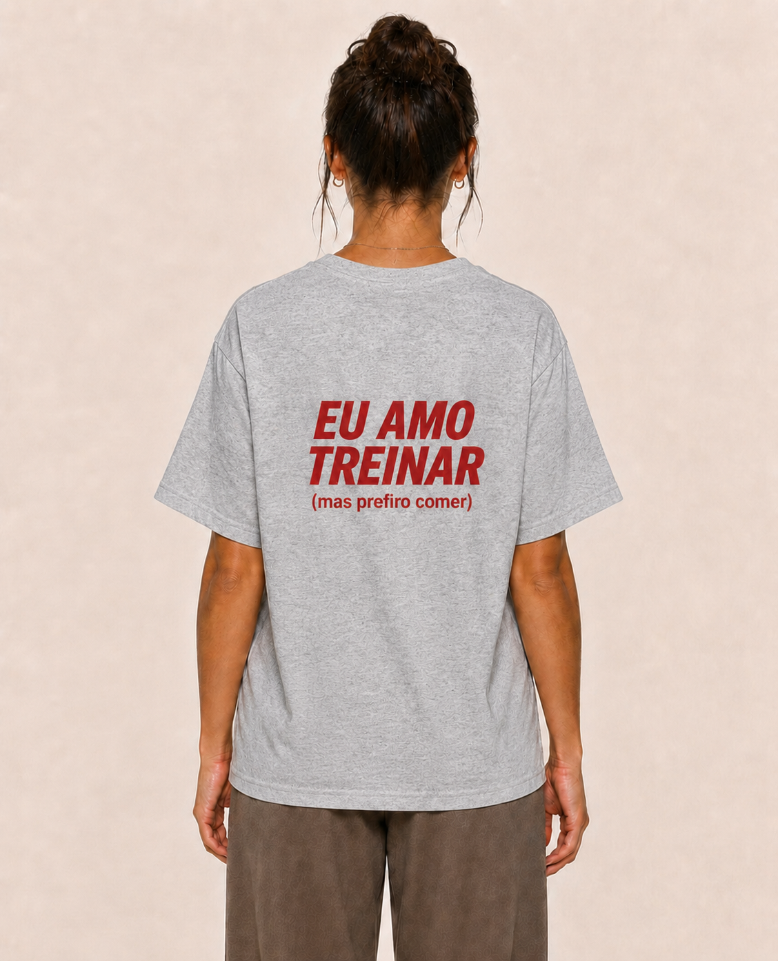Eu Amo Treinar (mas prefiro comer) - Camiseta Regular