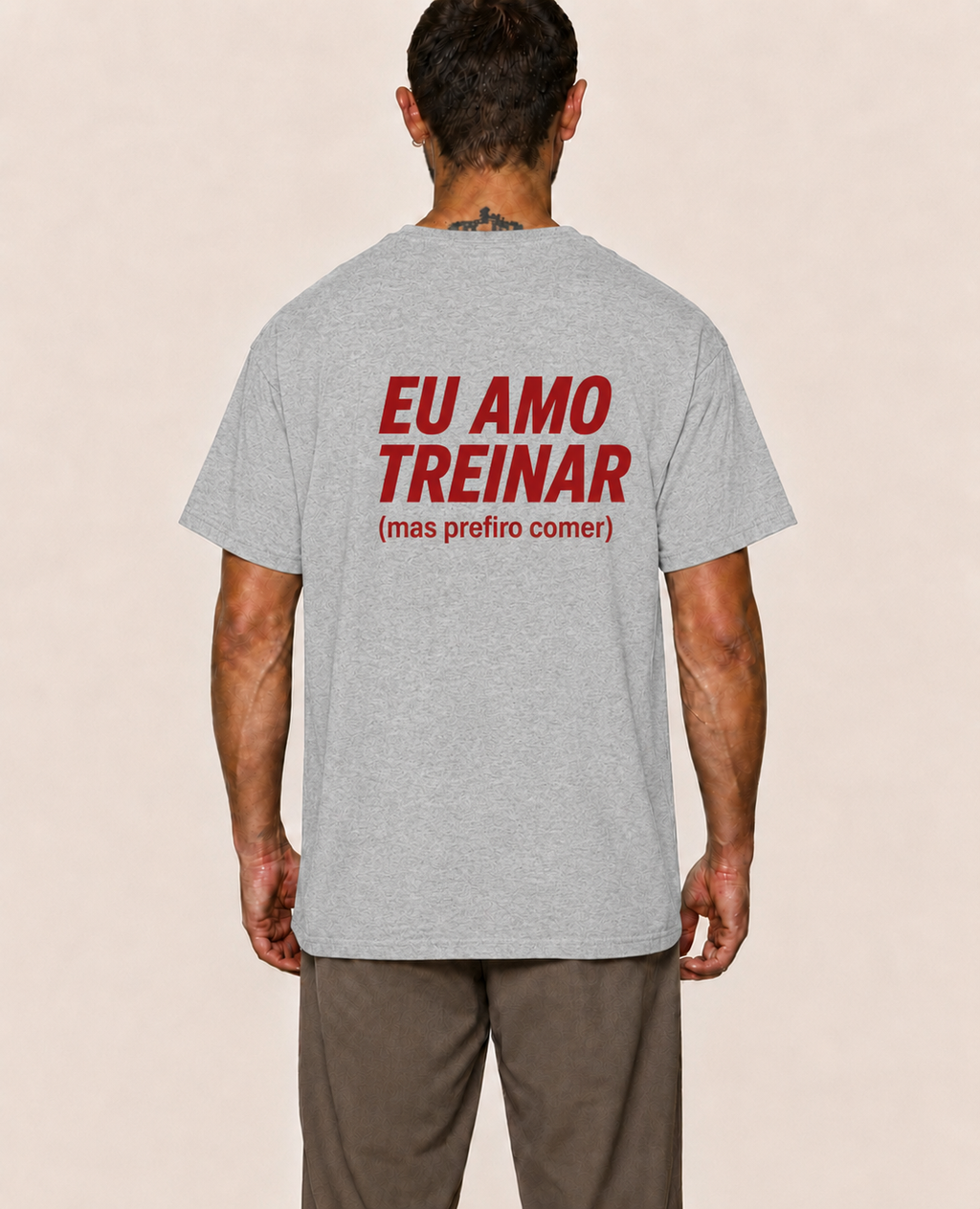 Eu Amo Treinar (mas prefiro comer) - Camiseta Regular