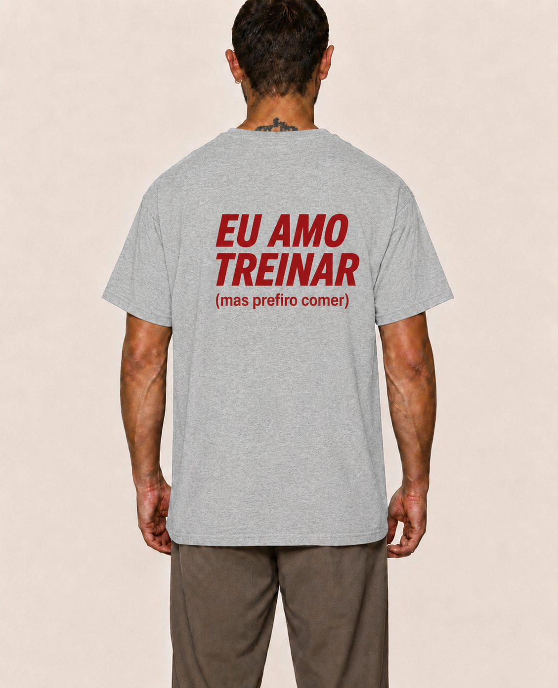 Eu Amo Treinar (mas prefiro comer) - Camiseta Regular