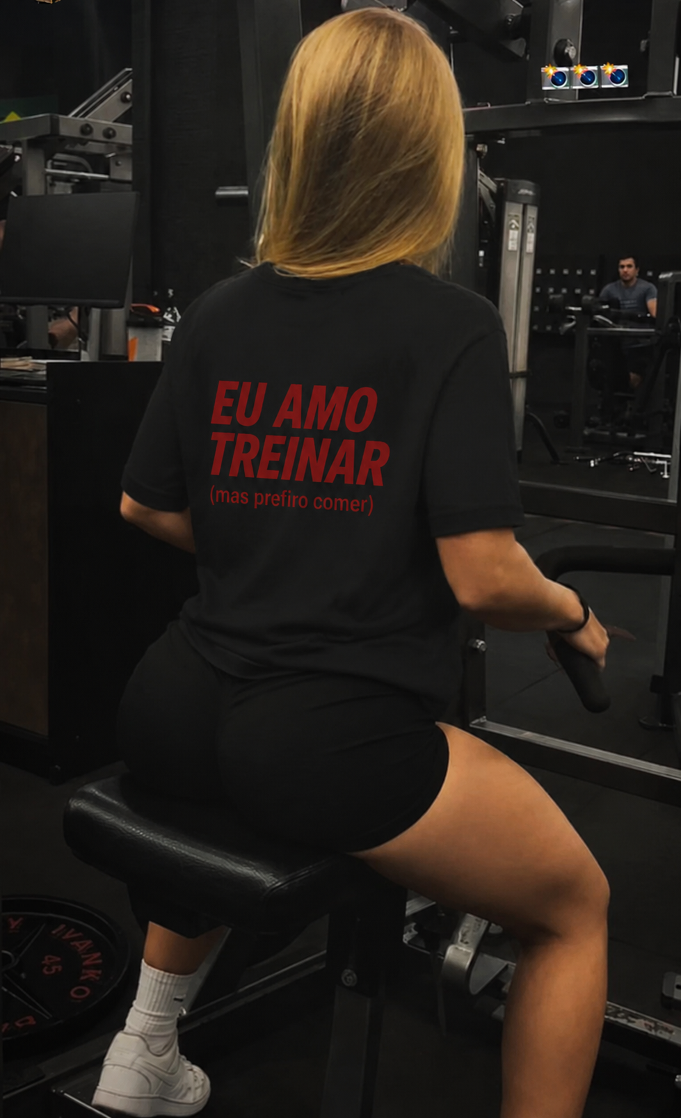 Eu Amo Treinar (mas prefiro comer) - Camiseta Regular