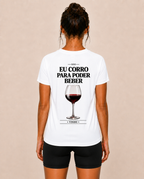 Eu Corro Para Poder Beber (Vinho) - Camiseta Sport Dry UV