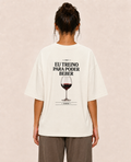 Eu Treino Para Poder Beber (Vinho) - Oversized Premium