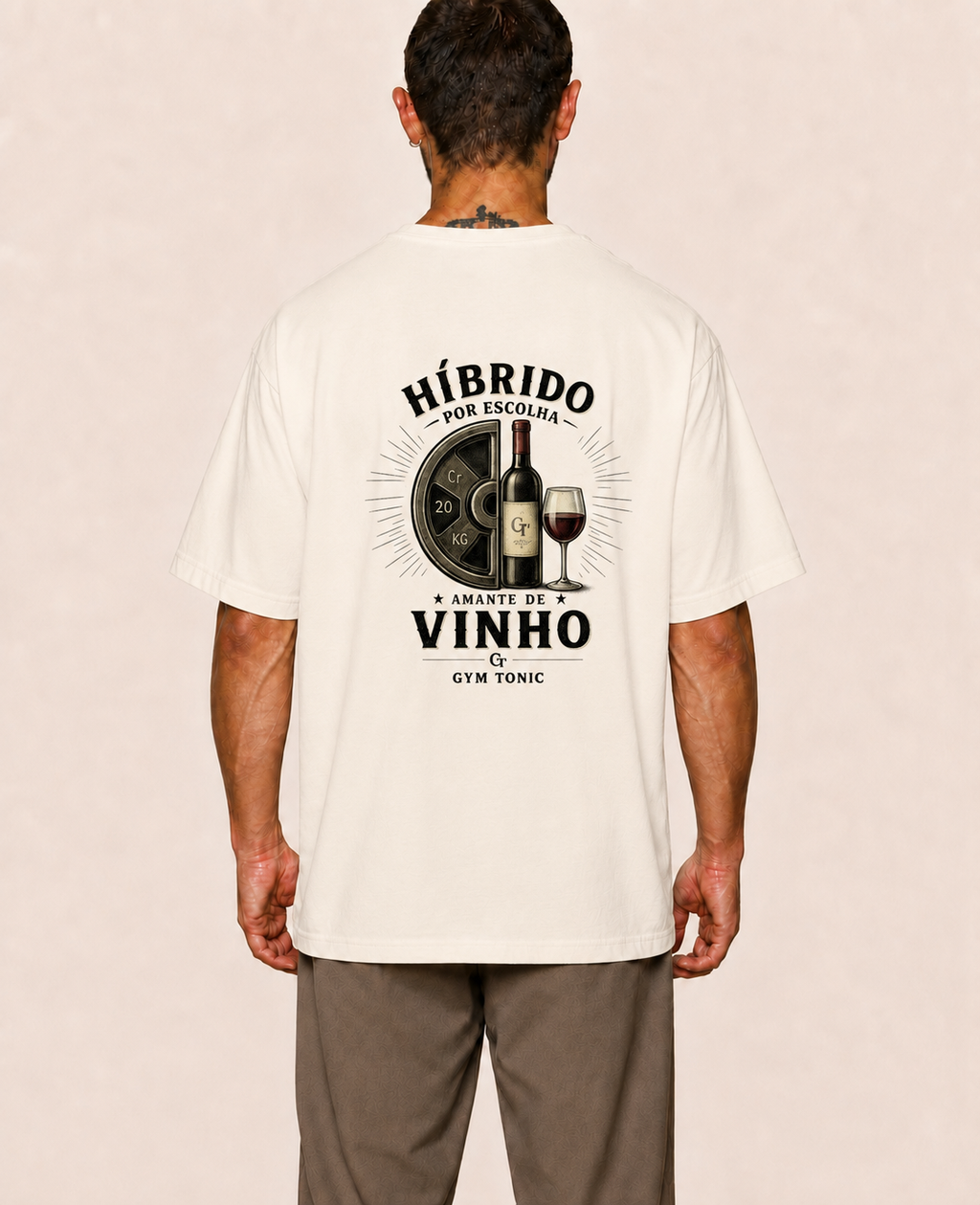 Híbrido por Escolha - Amante de Vinho - Oversized Premium