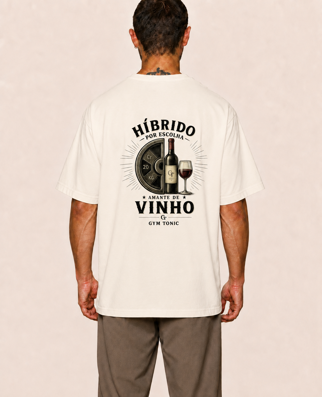 Híbrido por Escolha - Amante de Vinho - Oversized Premium