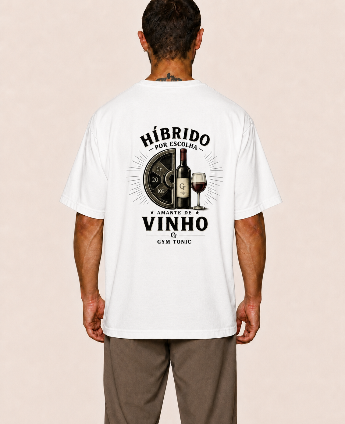 Híbrido por Escolha - Amante de Vinho - Oversized Premium