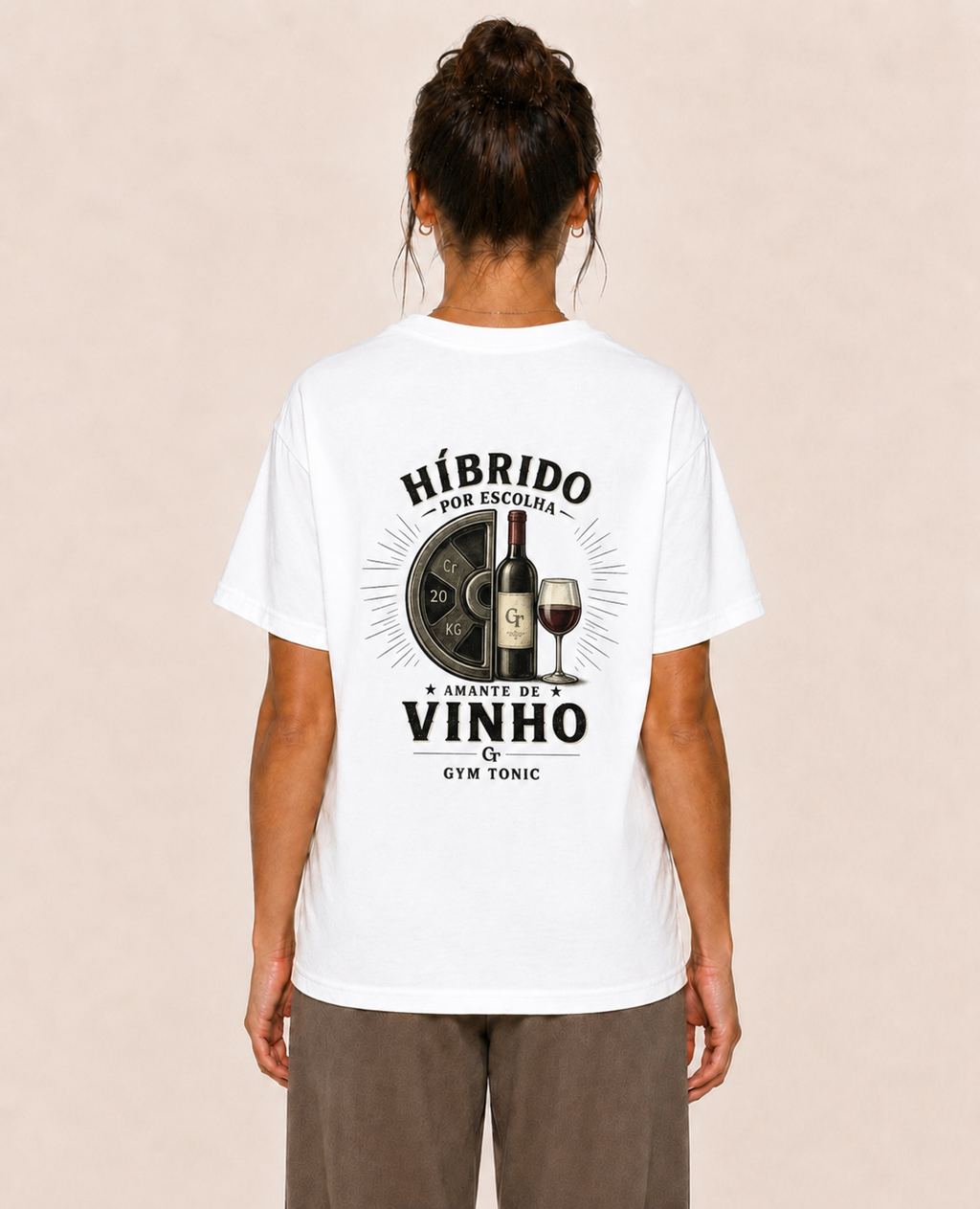 Híbrido por Escolha - Amante de Vinho - Oversized Premium