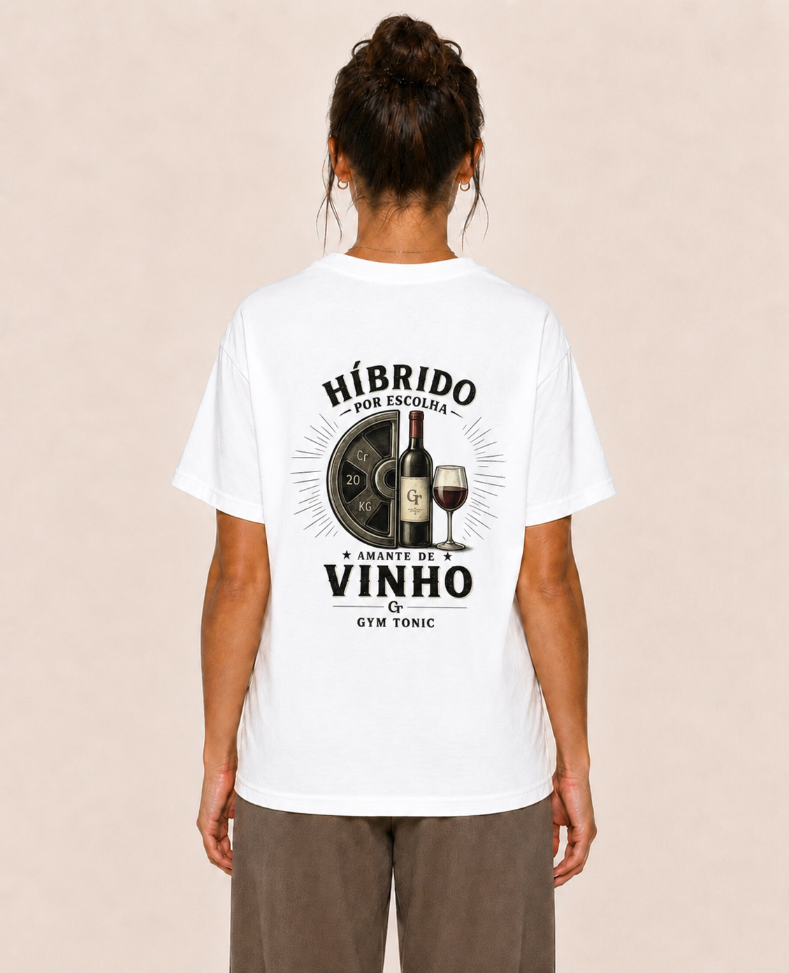 Híbrido por Escolha - Amante de Vinho - Oversized Premium