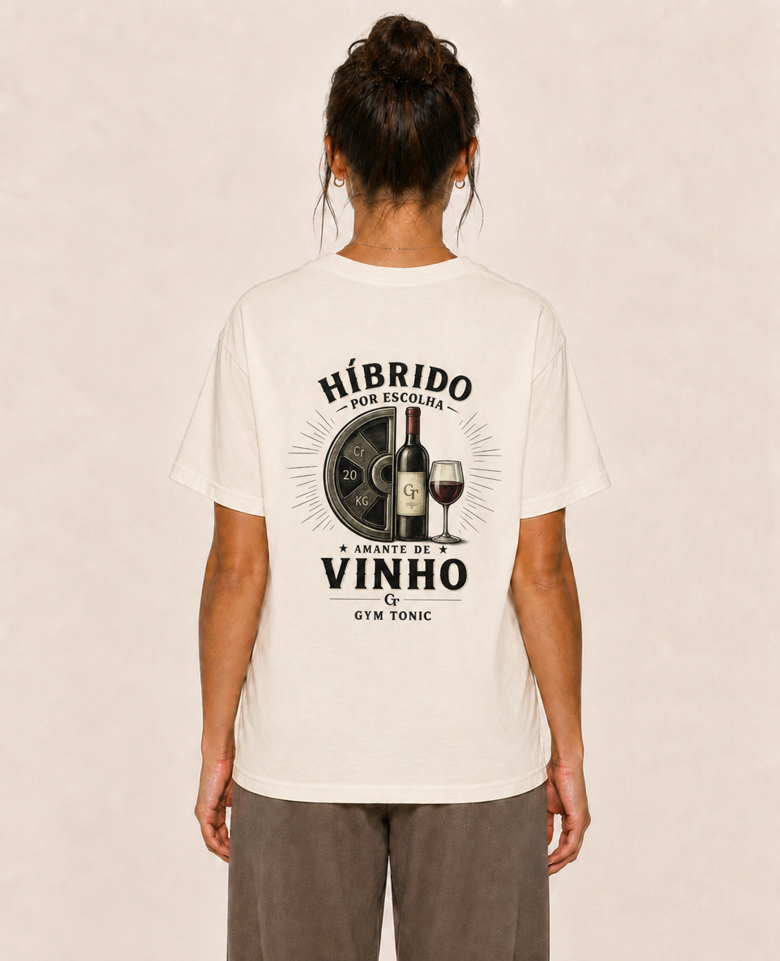 Híbrido por Escolha - Amante de Vinho - Oversized Premium
