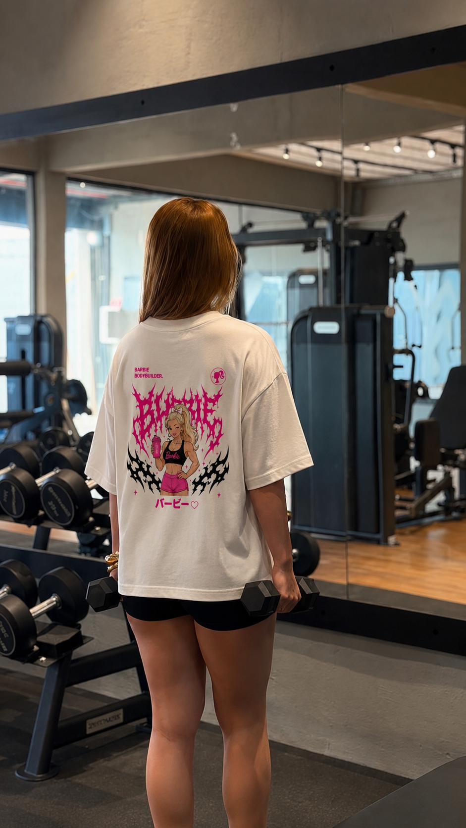 Barbie Bodybuilder - Oversized - Streetwear - Streetwear Japonês