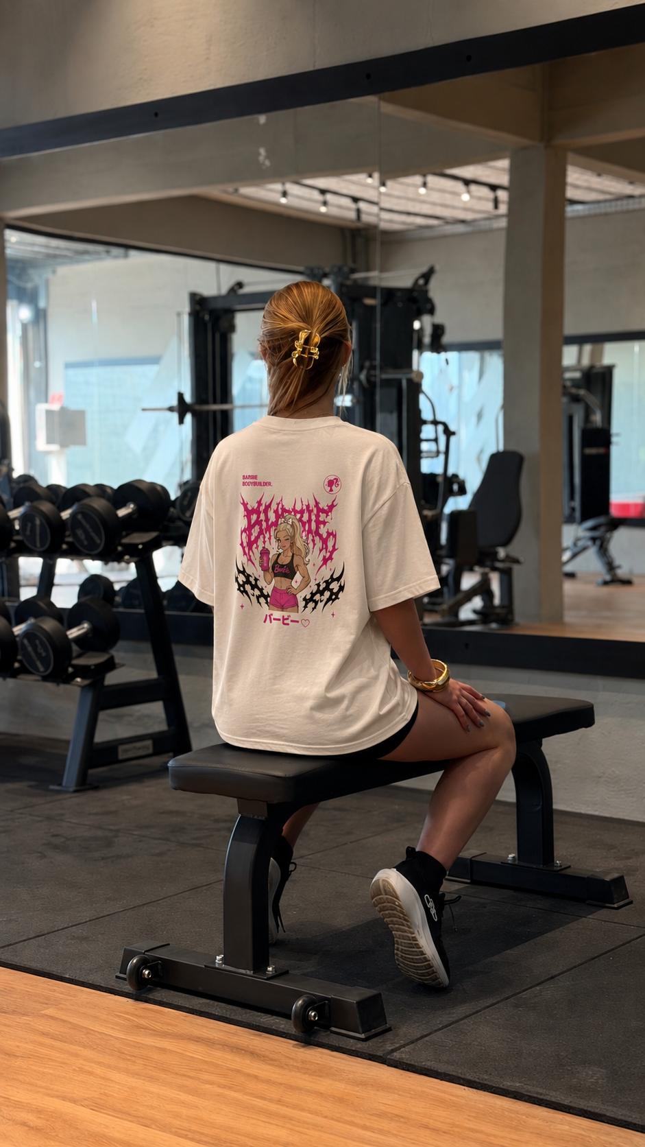 Barbie Bodybuilder - Oversized - Streetwear - Streetwear Japonês