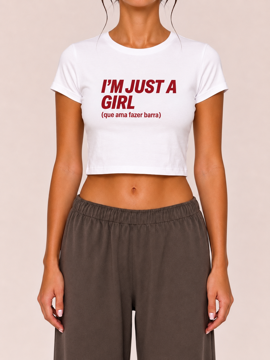 I'm Just a Girl (que ama fazer barra) - Cropped