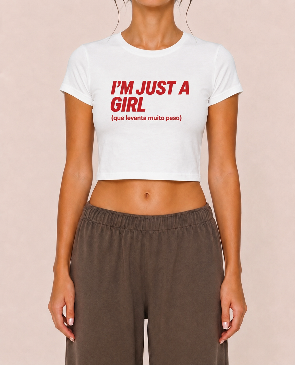 I'm Just a Girl (que levanta muito peso) - Cropped