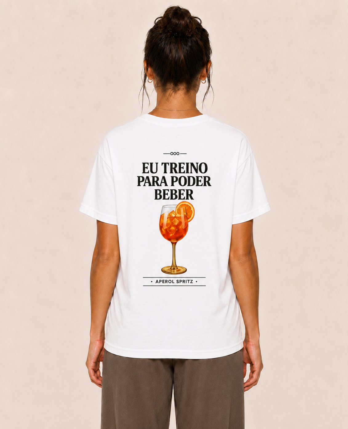 Eu Treino Para Poder Beber (aperol) - Camiseta Regular
