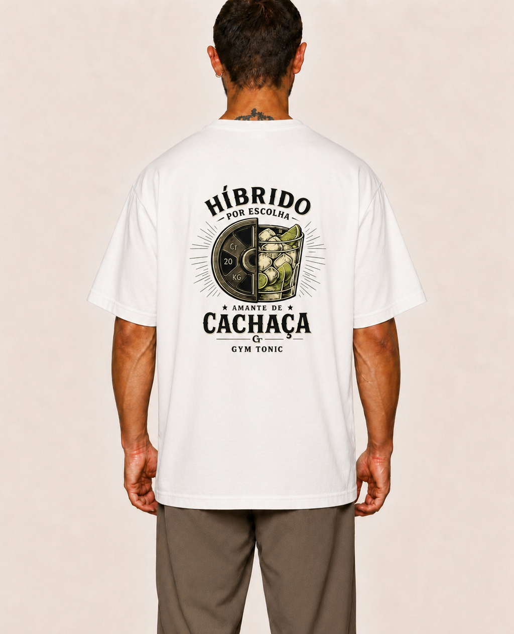 Híbrido Por Escolha & Amante de Cachaça - Oversized Premium