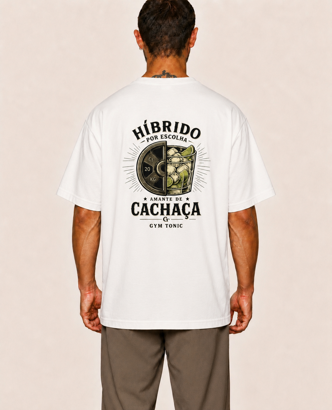 Híbrido Por Escolha & Amante de Cachaça - Oversized Premium
