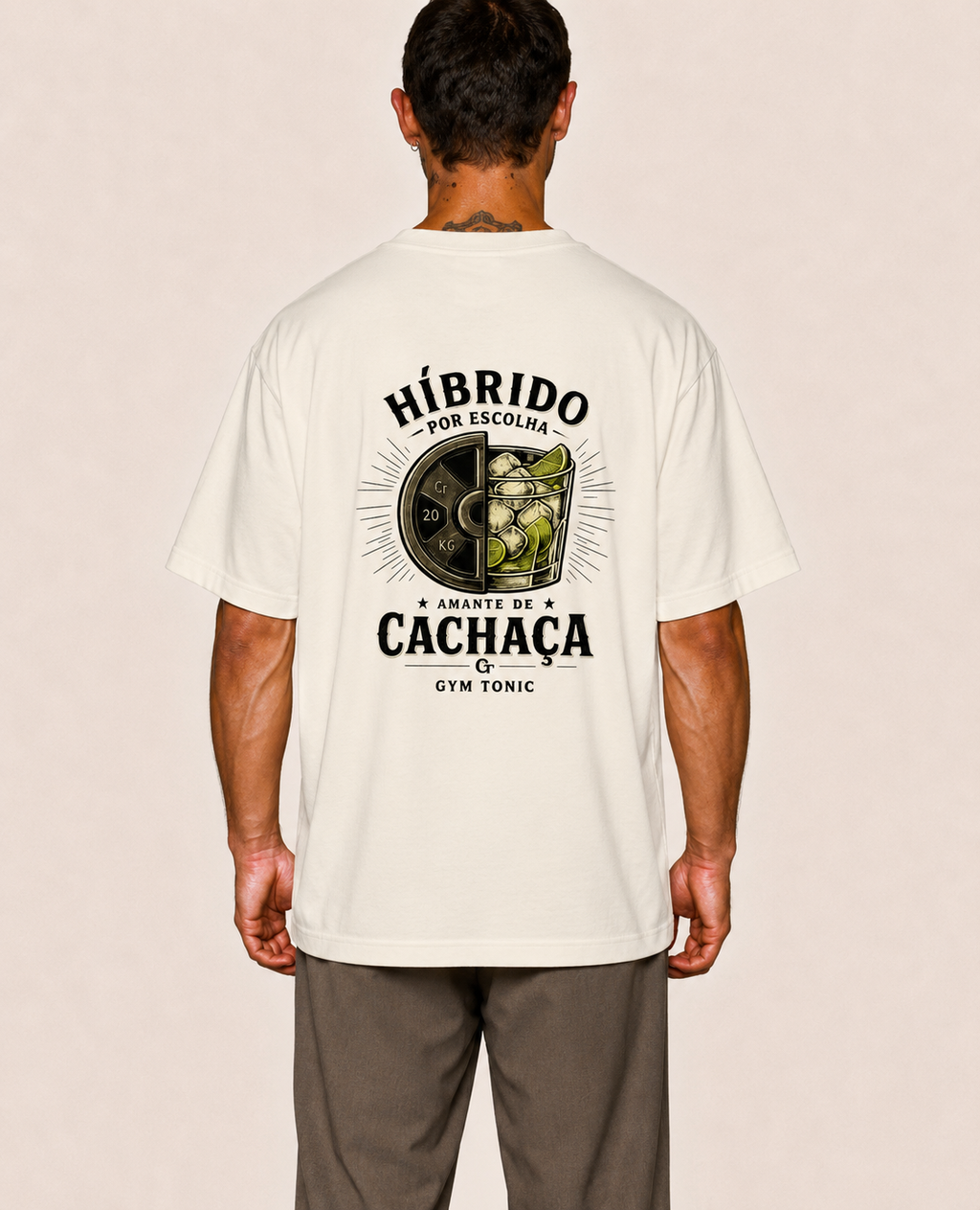 Híbrido Por Escolha & Amante de Cachaça - Oversized Premium