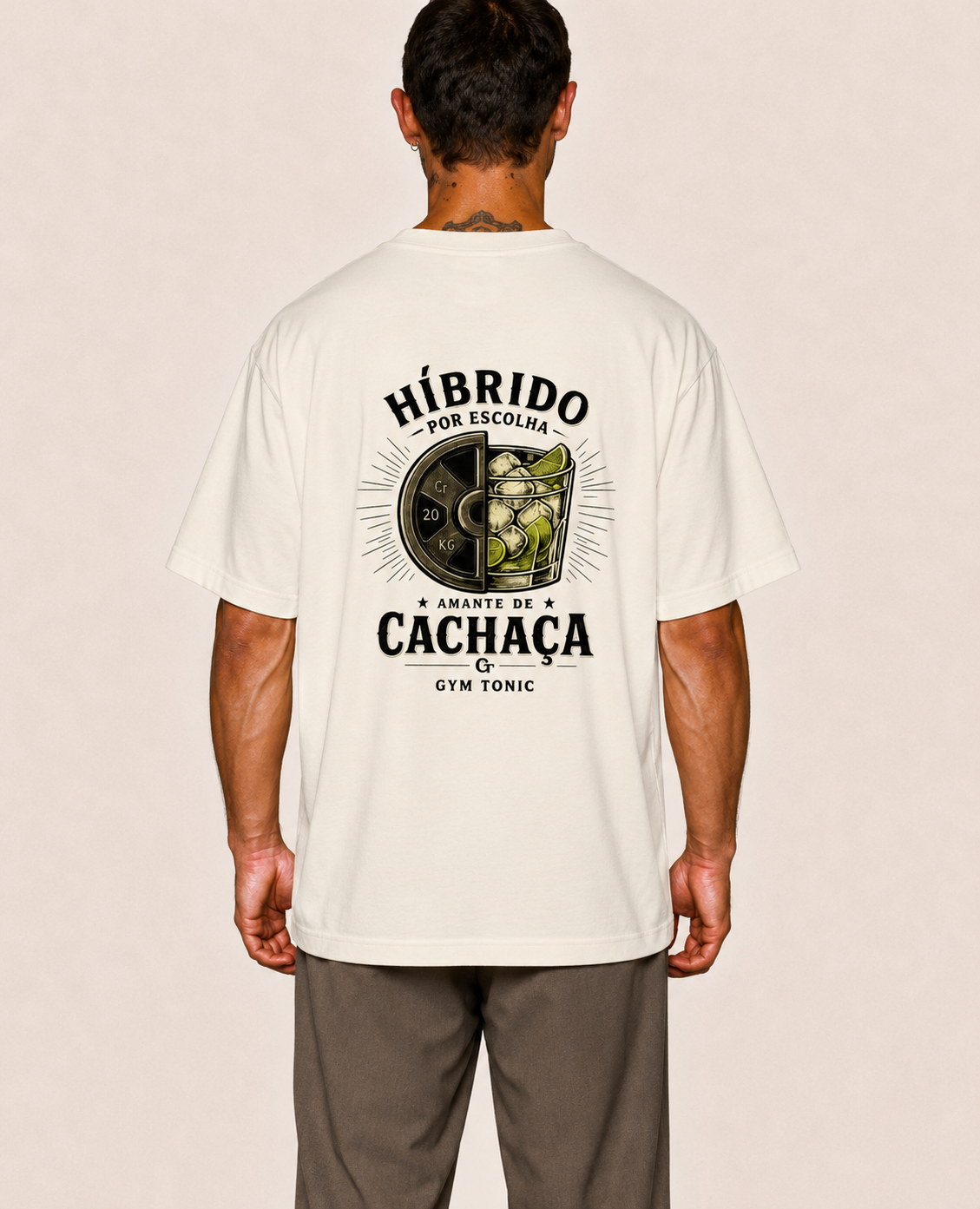 Híbrido Por Escolha & Amante de Cachaça - Oversized Premium