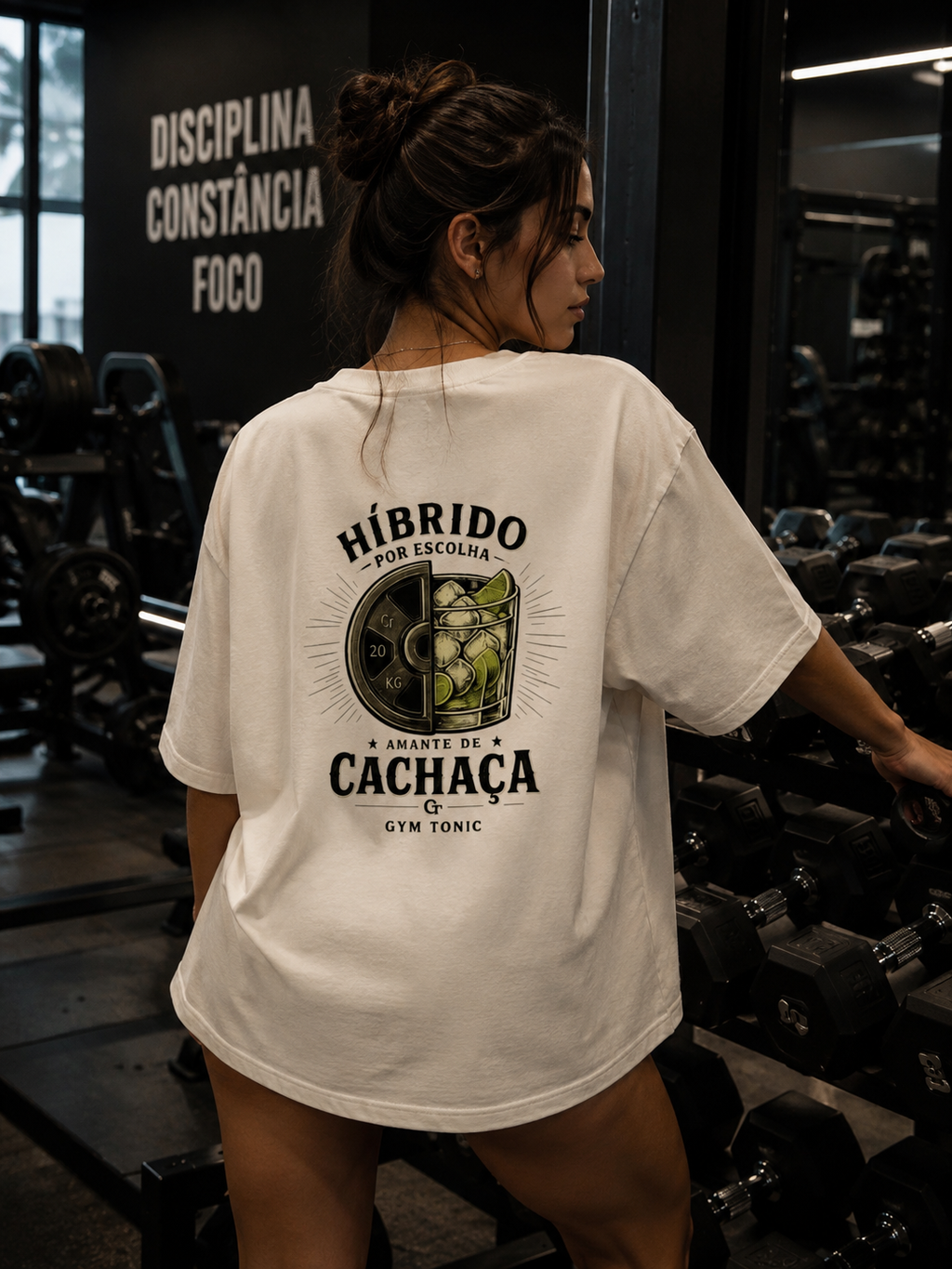 Híbrido Por Escolha & Amante de Cachaça - Oversized Premium