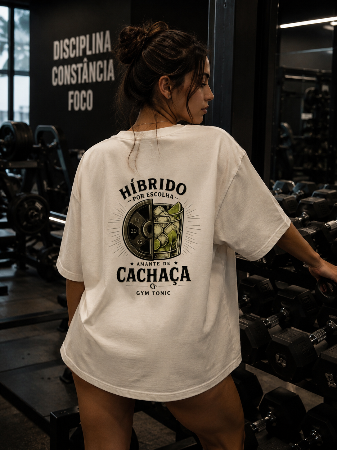 Híbrido Por Escolha & Amante de Cachaça - Oversized Premium