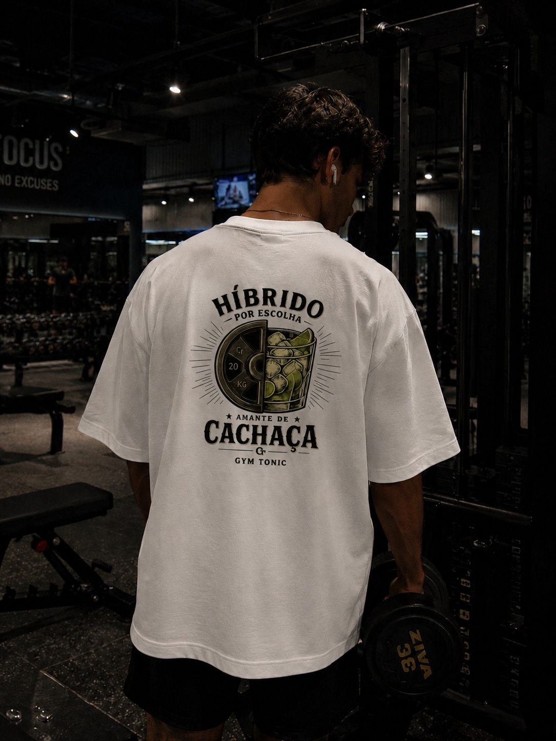 Híbrido Por Escolha & Amante de Cachaça - Oversized Premium