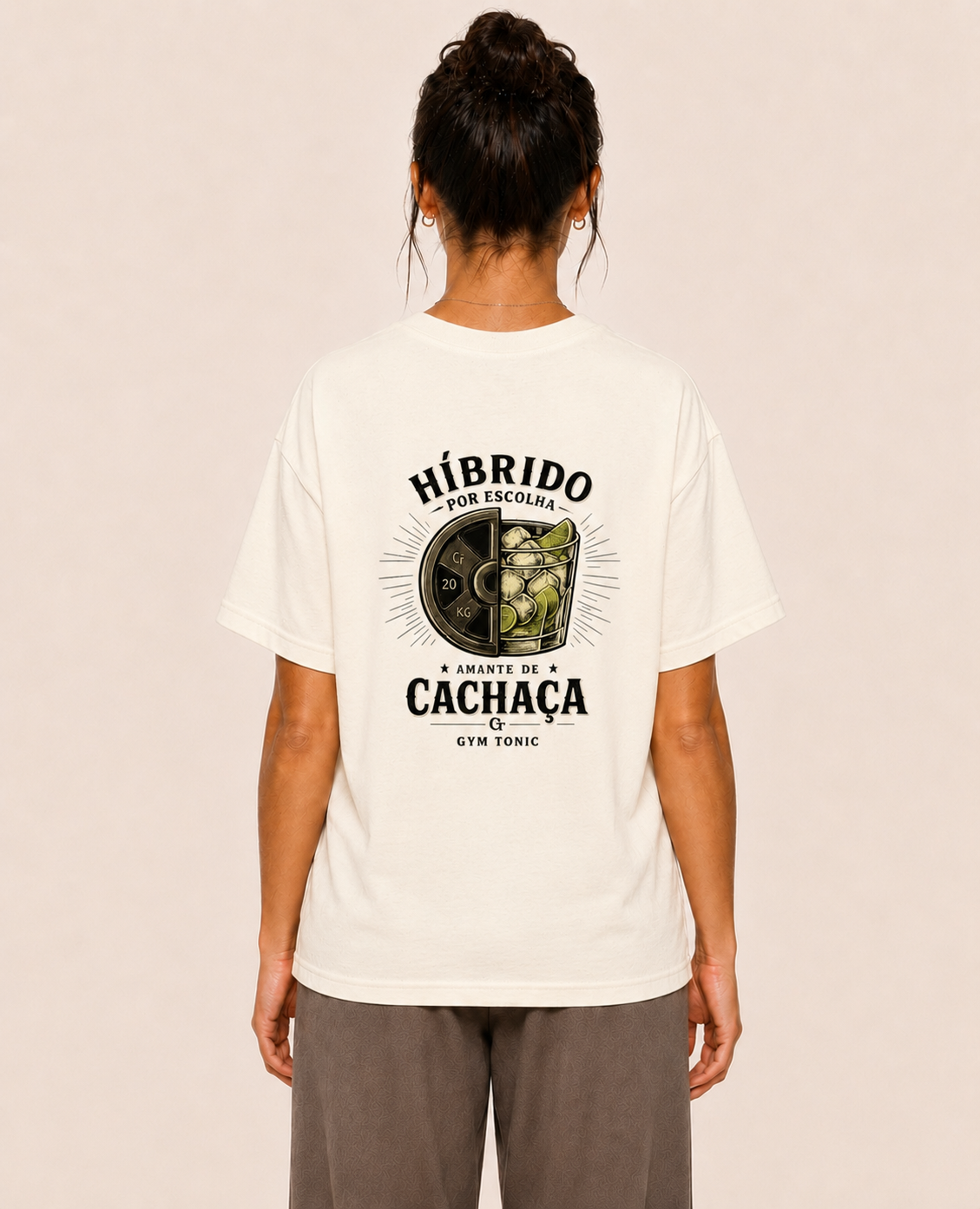 Híbrido Por Escolha & Amante de Cachaça - Oversized Premium